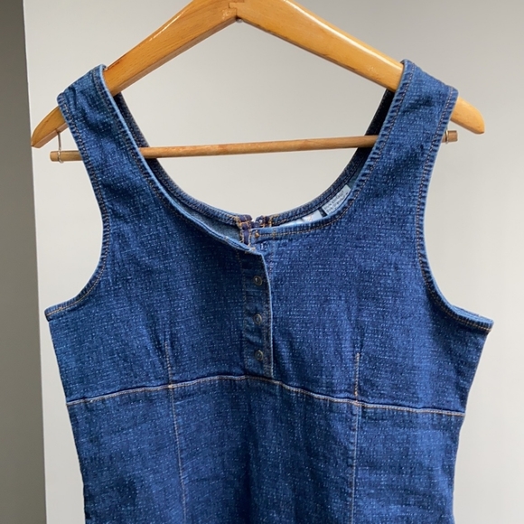 Y2K Fitted Demin Jean Dress - Picture 2 of 7